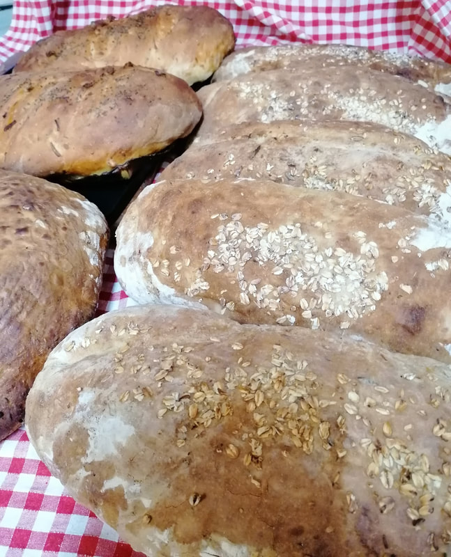 Chlieb Racio - zemiakový chlieb so semienkami ľanu,slnečnice a tekvice